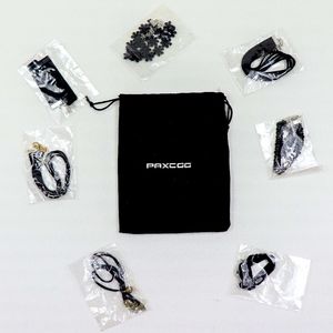 NIB 7 Assorted Black Velvet Chokers w Storage Bag